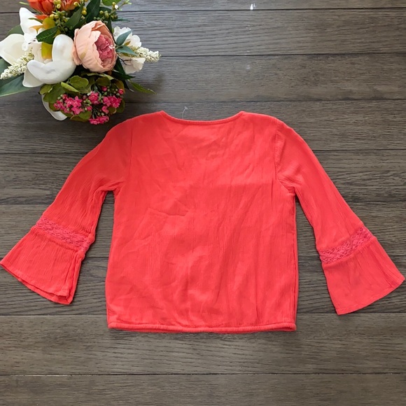 Abercrombie Kids long sleeve coral tunic 9/10 - Picture 6 of 6